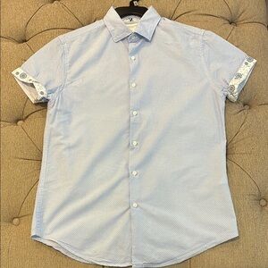 Denim & Flower Light Blue Casual Button Down Shirt